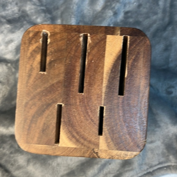 KitchenAid 5 Slot ACACIA Wood Knife Block. (No Knifes Include) - Picture 8 of 11
